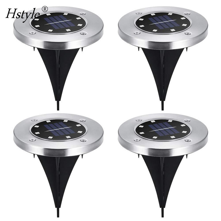 Solar Ground Lights LED Solar Garden Lamp Waterproof In-Ground Outdoor Landscape Lighting for Patio Pathway Lawn Yard HS1151