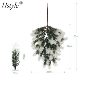 Evergreen Wreath Picks Pine Branches Artificial Christmas Crafts Winter Spray Holly Wire Stem Pick DIY Xmas Decor FZH417