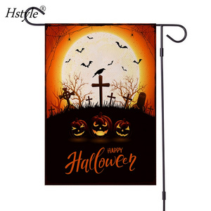 Halloween Garden Flags Double-Sided Plaid Gnome Ghost Pumpkin Fall House Flags Halloween Yard Outdoor Decorations HS1213