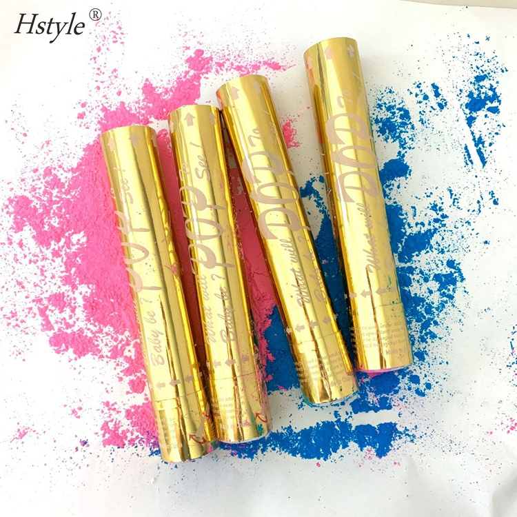 Gender Reveal Smoke Powder Confetti Sticks Cannons Confetti Powder Cannon Gender Reveal Party Supplies Popper  SD148