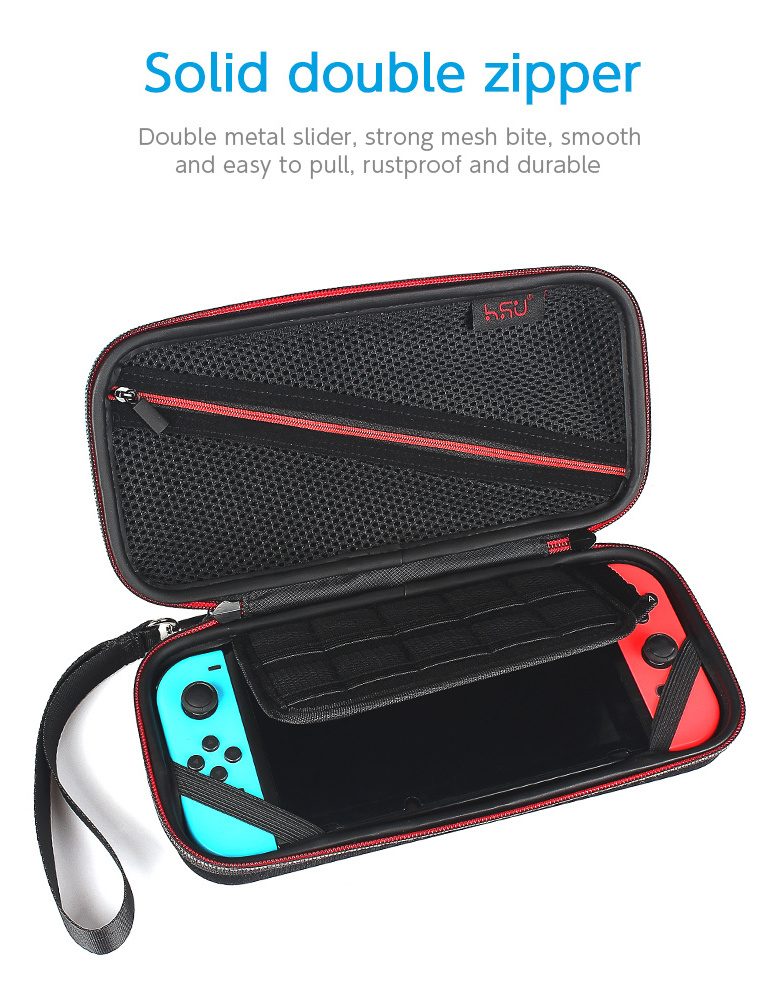 HSU Nintendos Switch Case EVA Protective Hard Shell Carrying Case Portable Bag for Nintendo Switch