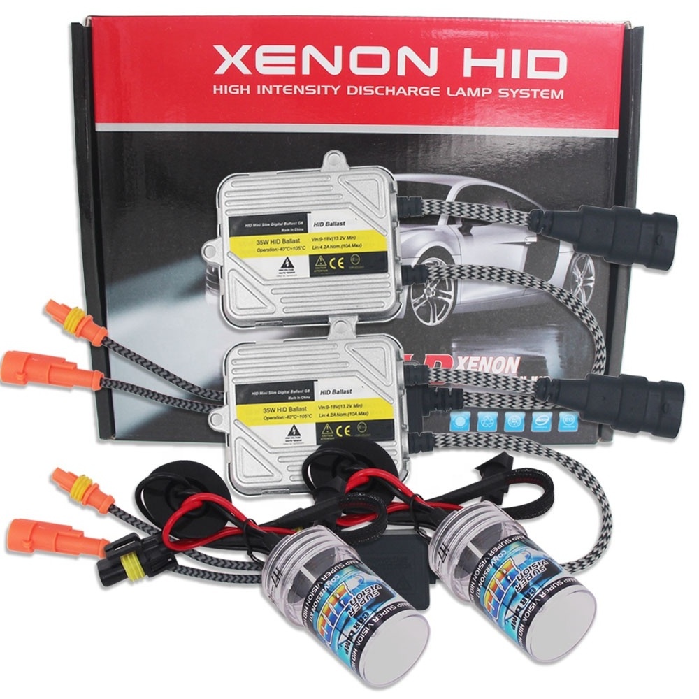 HSUN car xenon bulb H1 H7 9005 9006 35w 55w 4300k 6000K 8000k HID xenon car conversion kit