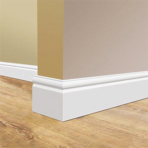 Buy Factory cheap durability water resistant wall floor wooden skirting board covers pvc skirting board