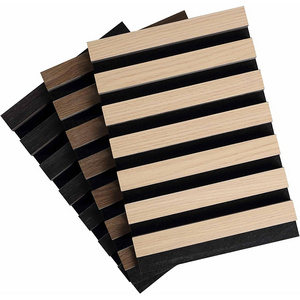 Best Fireproof Waterproof Acoustic Slat Wall Panel Wood Veneer Panels For Interior Wall Deco