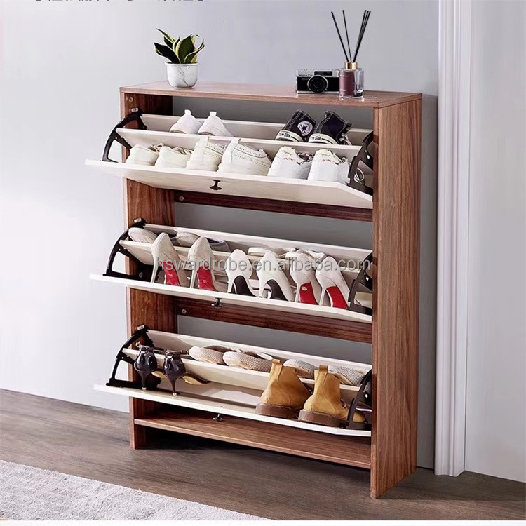 Modern small shoe cabinet ultra-thin shoe cabinet width small apartment tipping shoe rack corridor door