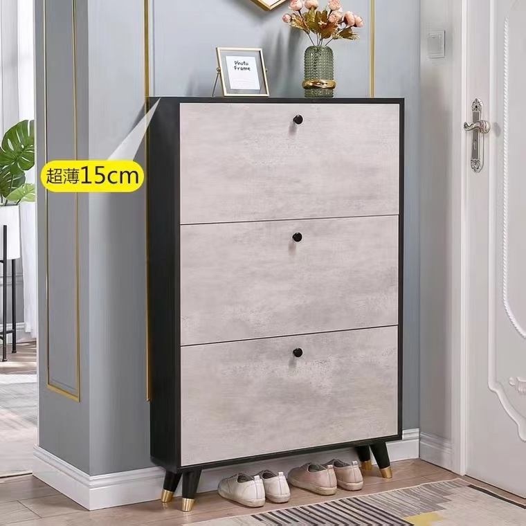 Living Room New Design  Thin Household Storage Cabinet Wood Shoe Cabinet