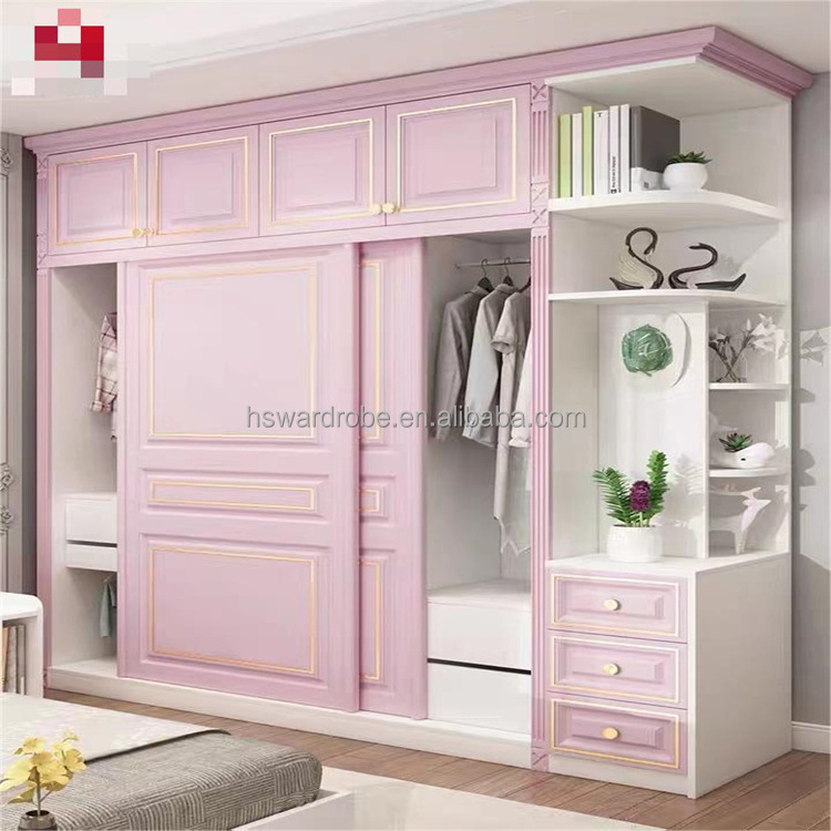 Custom Made Bedroom Wardrobe Simple Modern Sliding Door Wardrobe Storage Cabinet