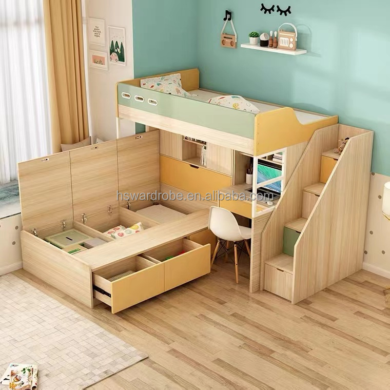 High Quality Chinese Factory wooden bunk beds for kids