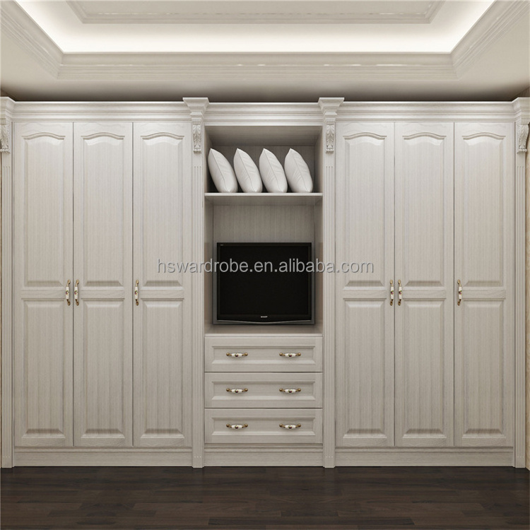 New Design Custom Size Made Closet White Wardrobe Cabinet For Bedroom Furniture