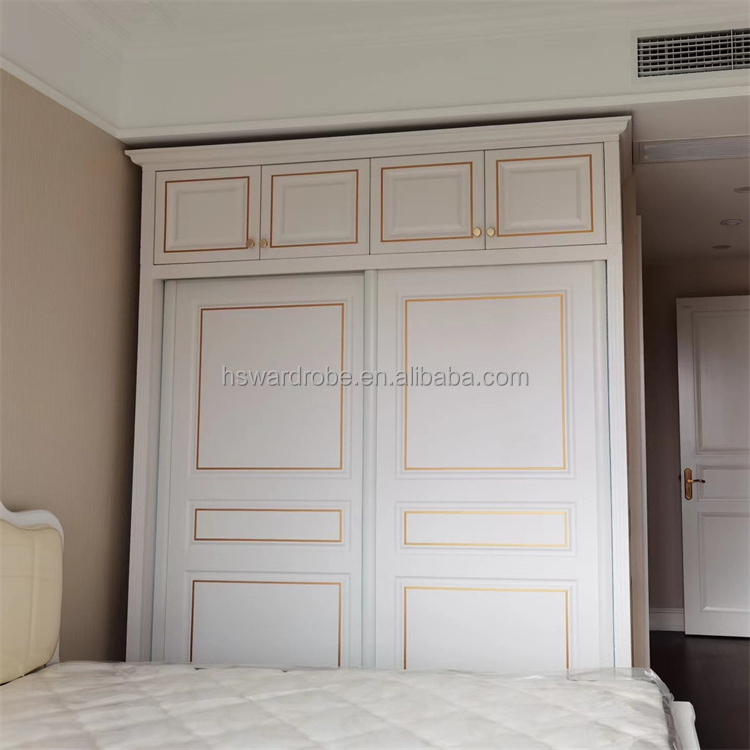 Custom Made Bedroom Wardrobe Simple Modern Sliding Door Wardrobe Storage Cabinet