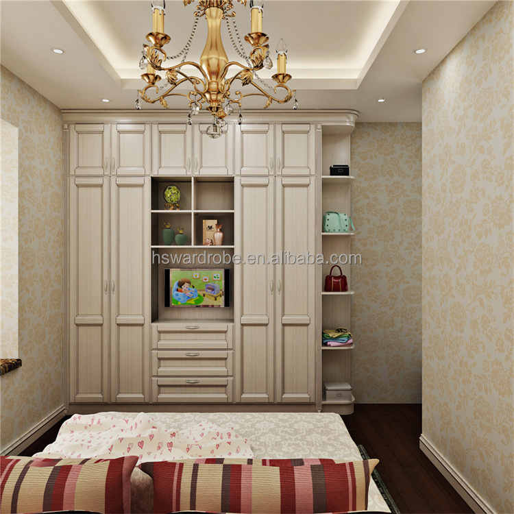 New Design Custom Size Made Closet White Wardrobe Cabinet For Bedroom Furniture