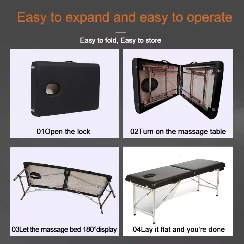 High quality wholesale portable massage table with aluminum leg ceragem v3 massage bed