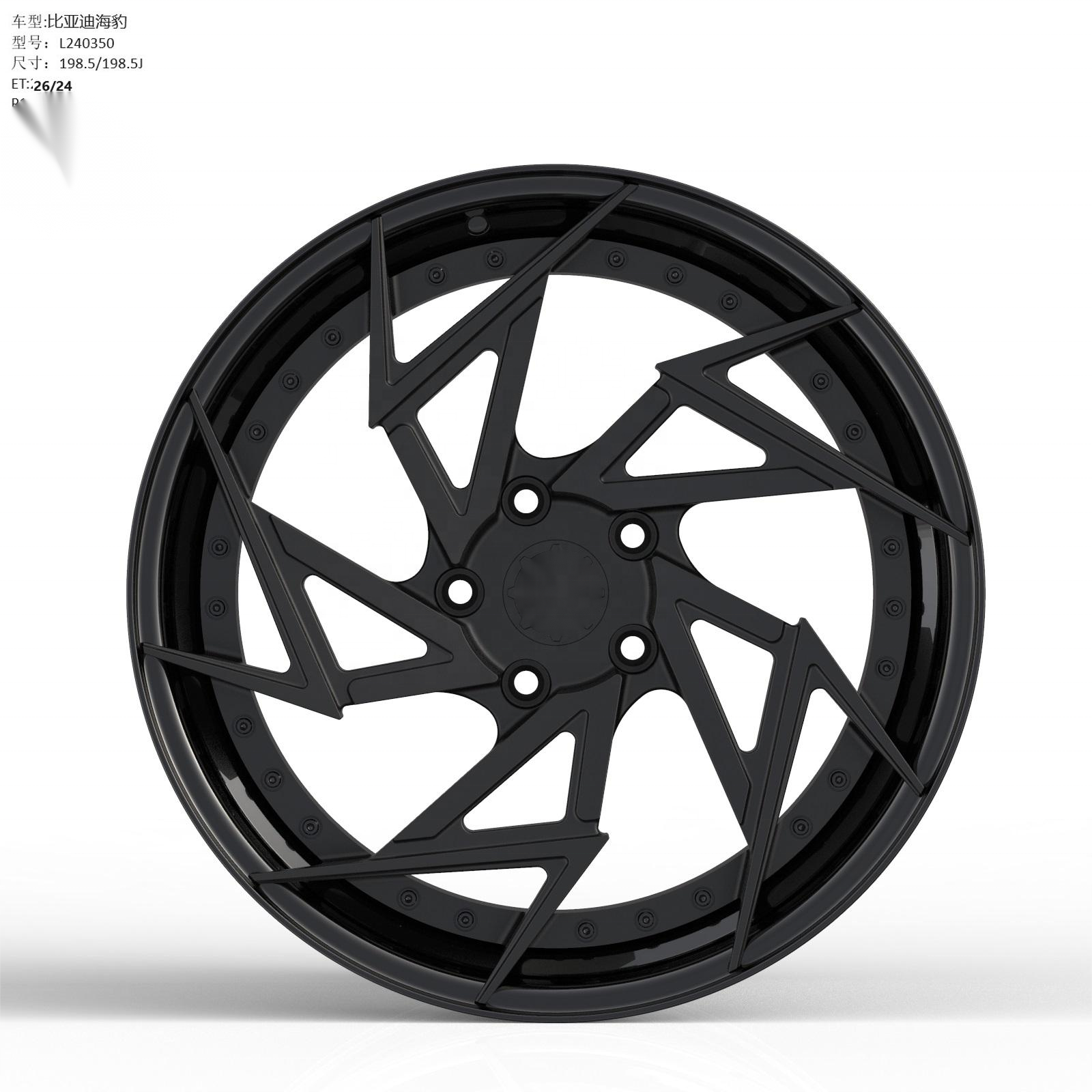 Gloss Black Alloy Wheels 20 22 inch 5/112 Multi Spoke Monoblock Rims for Mercedes maybach