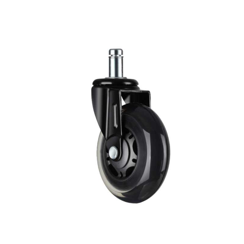 Heavy Duty Office Caster Wheels Replacement Rubber Chair Casters for Hardwood Floors and Carpet