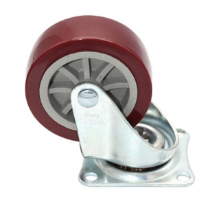 25mm 40mm 50mm Swivel Rubber Medium Caster Wheels Polyurethane Furniture Caster Wheel 1 Inch