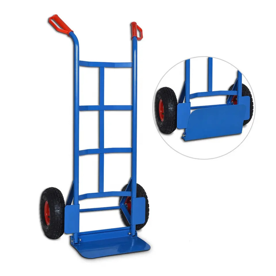 Large-Load Tiger Car Two-Wheel Hand Trolley for Warehouse Storage and Shopping Platform Structure with Welding Support