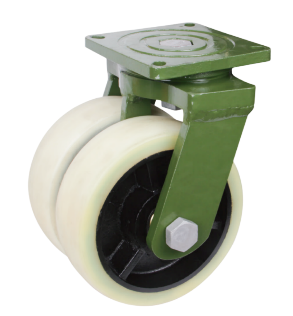 Load 5 tons shipping container casters 12 inch super heavy duty iron core nylon caster wheel