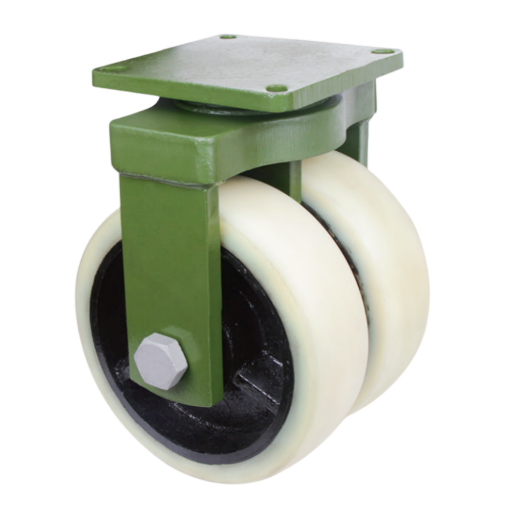 Load 5 tons shipping container casters 12 inch super heavy duty iron core nylon caster wheel