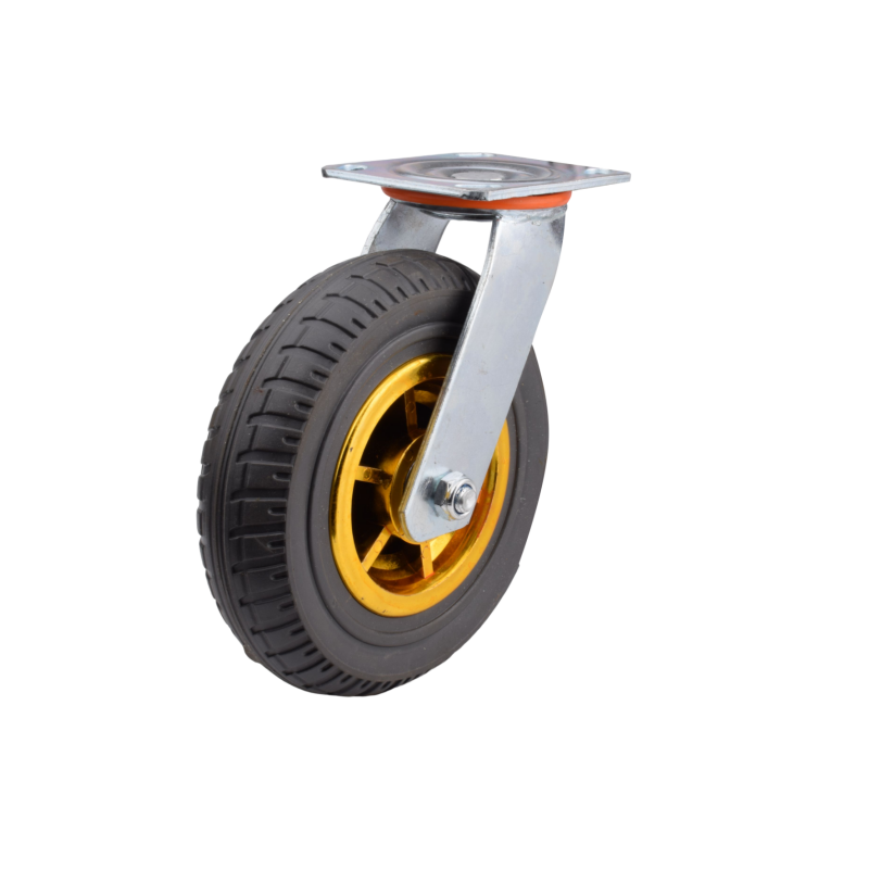 High quality  4 5 6 8 inch Heavy-duty universal wheel flatbed trolley swivel locking silent rubber caster wheels