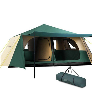 Wholesale Outdoor Backpacking Camping Hiking Camping Tents with Screen Room 1For 6-10 Person Waterproof Family Wall Cabin Tent