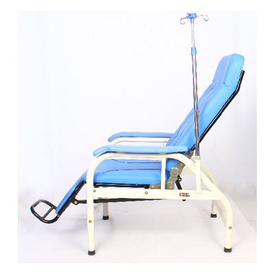 Half lying Infusion Portable Hospital Recliner Chair Bed ,  hospital equipment height adjustable IV infusion chair