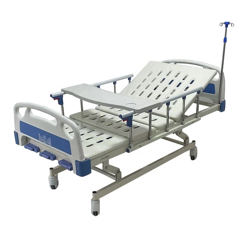 Manufacturer ABS Manual Three-Function Medical Bed Home Care Nursing Rocker 3 Crank  Hospital bed