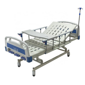 Manufacturer ABS Manual Three-Function Medical Bed Home Care Nursing Rocker 3 Crank  Hospital bed