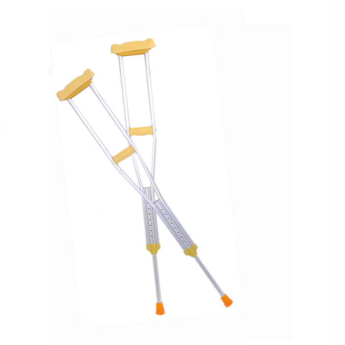 Medical Foldable Axillary Shock-absorbing Crutch Under Arm Hand Crutches Elderly Disabled Walking Crutch With Damping Spring