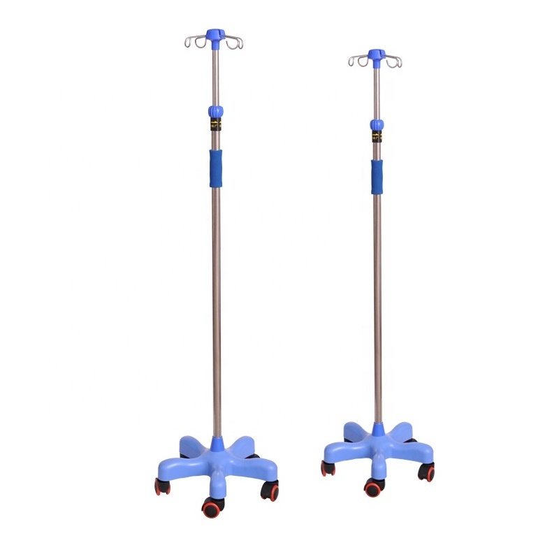 Best-selling Medical IV pole stand adjustable Infusion stand convenient and durable drip stand