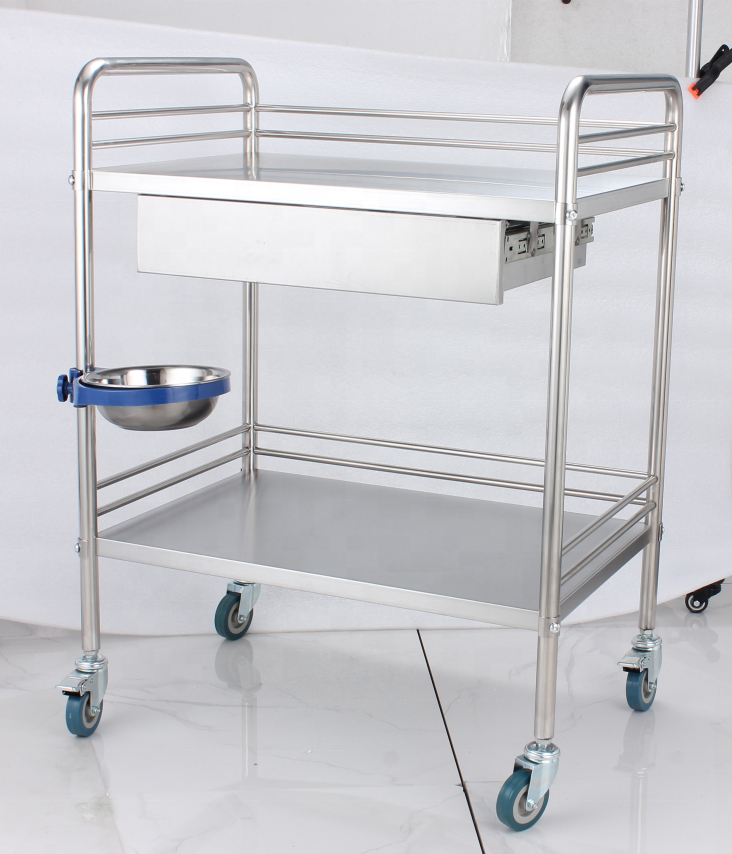 Wholesale Stainless Steel Hospital Trolley medical Cart  Trolley