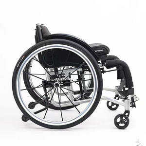 Ultra light and sturdy aluminum alloy wheelchair with metal frame sports wheelchair