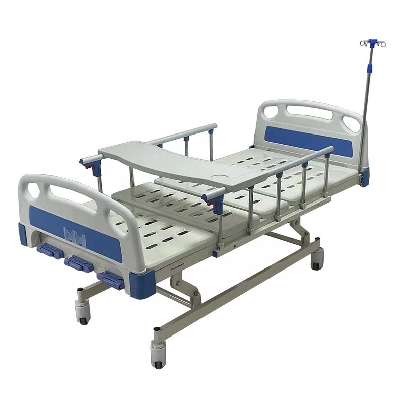 Manufacturer ABS Manual Three-Function Medical Bed Home Care Nursing Rocker 3 Crank  Hospital bed