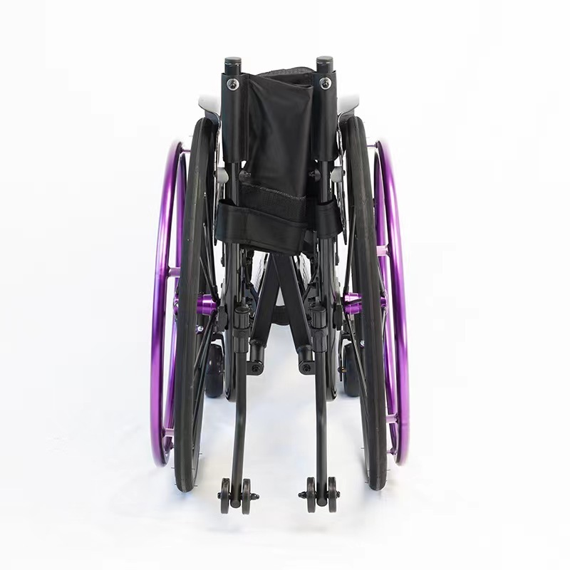 Ultra light and sturdy aluminum alloy wheelchair with metal frame sports wheelchair