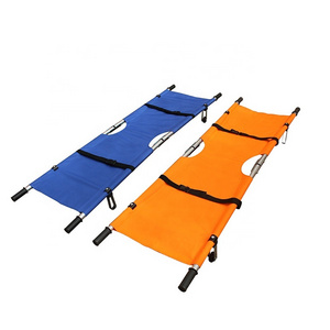 Manufacturers Portable Hospital Foldable Stretcher Medical Rescue Stretcher Double Folding Stretcher