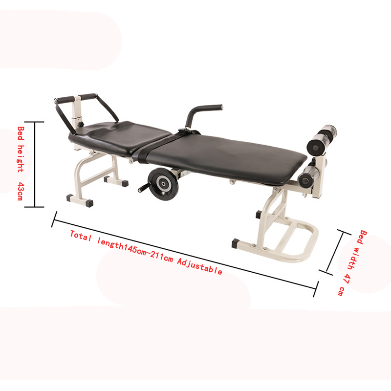 Hot Selling High Quality Folded Orthopedic Lumbar Spinal Traction Table Traction Bed