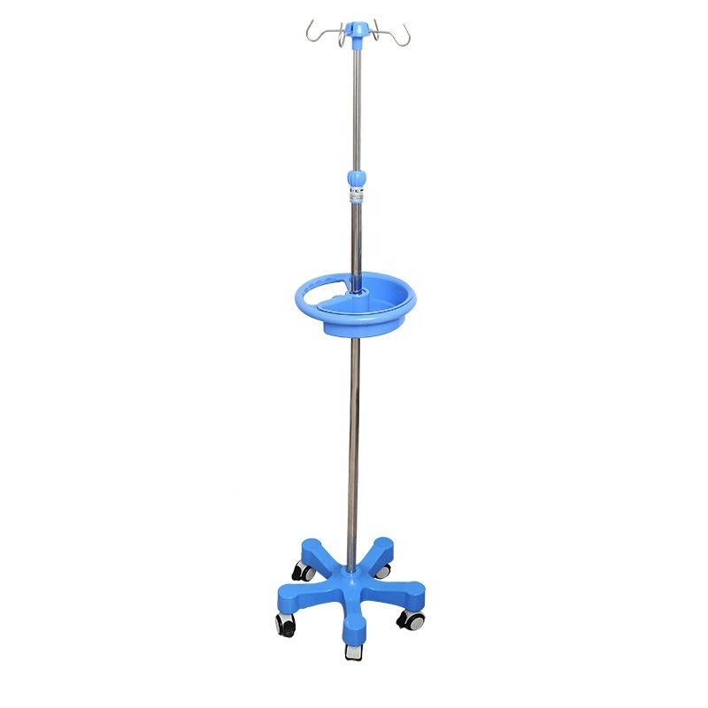 Best-selling Medical IV pole stand adjustable Infusion stand convenient and durable drip stand