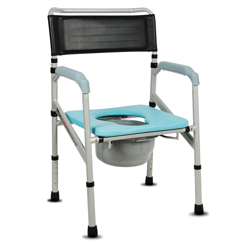 High quality extra wide commode chair square commode chair foldable portable commode chair