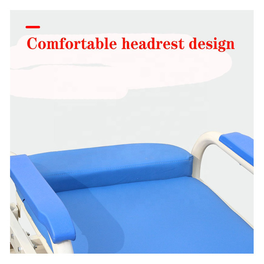 Cheap Price Portable Hospital Chair Folding Multi-function Bed Accompany Folding Hospital Escort Chair