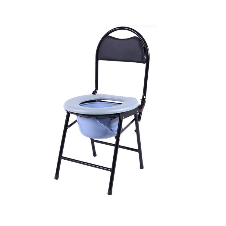 Hot Sale Steel Hospital Folding Walker potty U cut seat Chair Adult For Elderly commode Chair