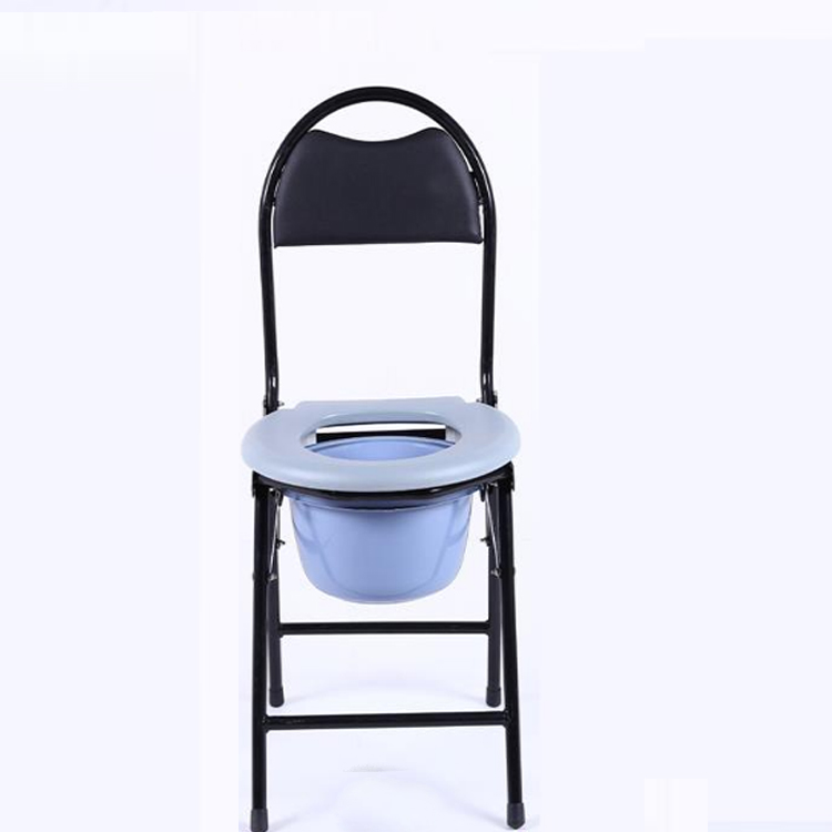 Hot Sale Steel Hospital Folding Walker potty U cut seat Chair Adult For Elderly commode Chair