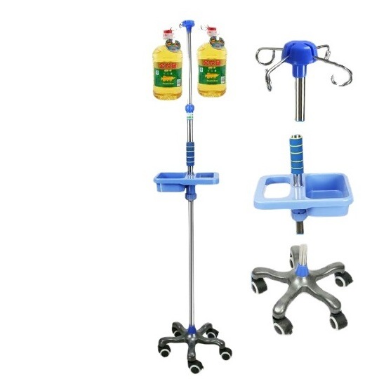 Cheap price hospital adjusted height medical ceiling mounted iv pole infusion drip stand