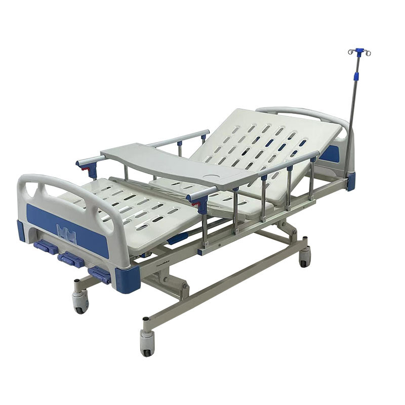 Manufacturer ABS Manual Three-Function Medical Bed Home Care Nursing Rocker 3 Crank  Hospital bed