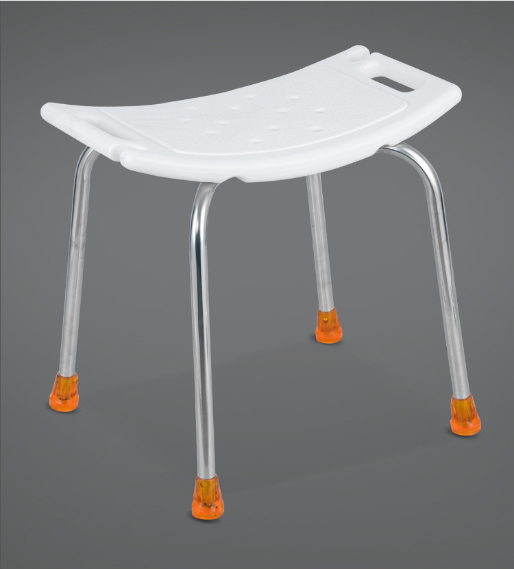 Elderly bathing chair anti-skid elderly folding belt back stainless steel shower stool pregnant woman