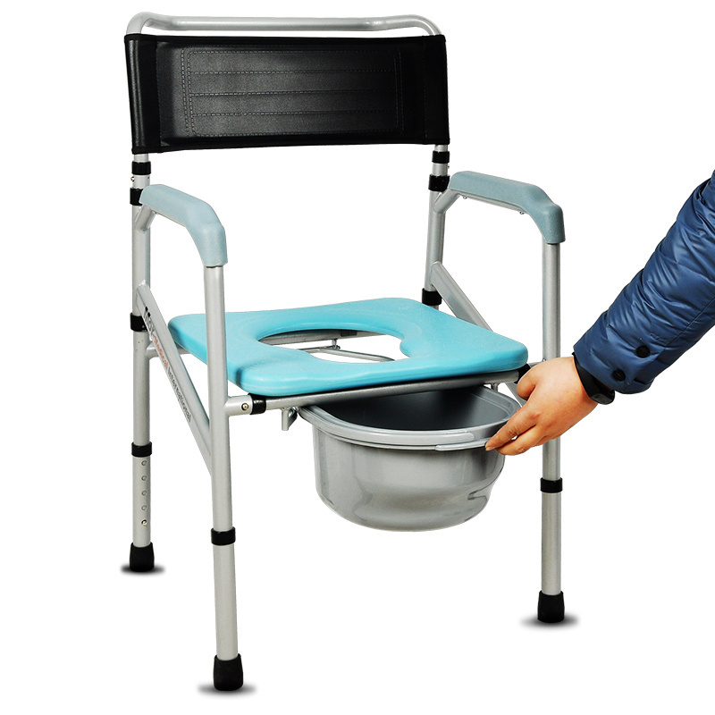 High quality extra wide commode chair square commode chair foldable portable commode chair