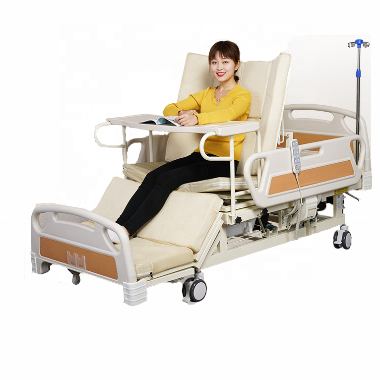 Hospital Equipment Electric Multi-function Medical Home Care Patient Nursing Bed Treatment beds With Toilet