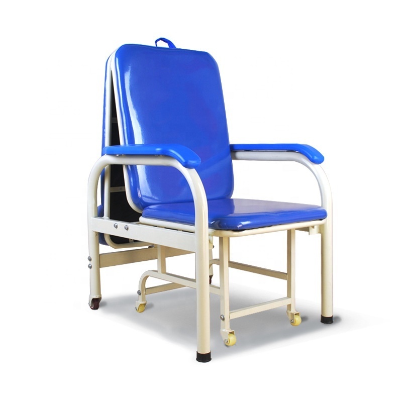 High-quality Hospital Reclining Attendant Chair foldable patient family accompany chair hospital escort chair