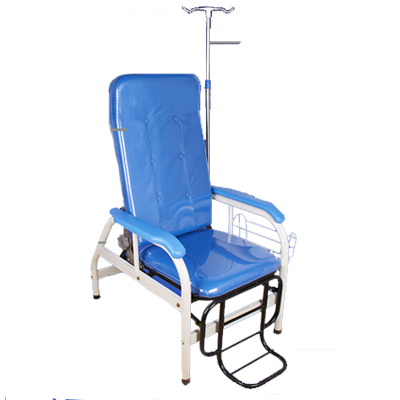 Half lying Infusion Portable Hospital Recliner Chair Bed ,  hospital equipment height adjustable IV infusion chair