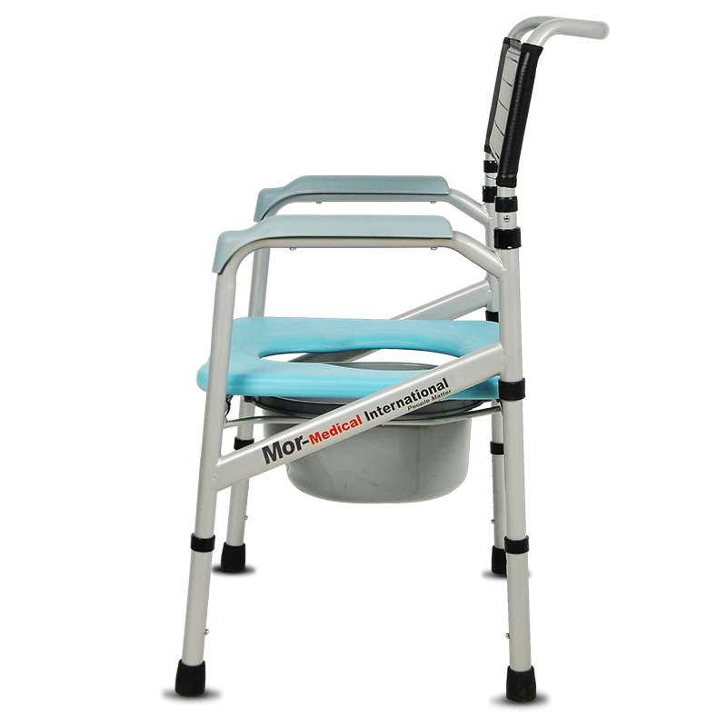 High quality extra wide commode chair square commode chair foldable portable commode chair