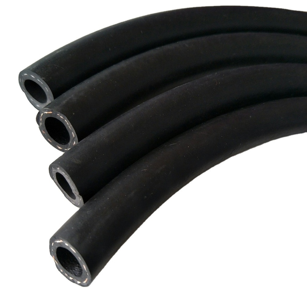 Factory Multipurpose Smooth Fiber Reinforcement Air Rubber Hose 300PSI Black High Pressure Water Hose