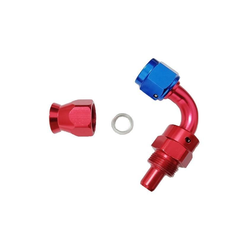 High quality AN6 PTFE Swivel Hose End Fittings Adaptor 90 degree Fuel Adapter